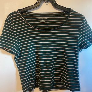 American Eagle Stripped Crop Top